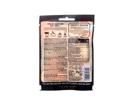 Jack Link's Beef Jerky Sweet & Hot 25g - sušené hovädzie mäso