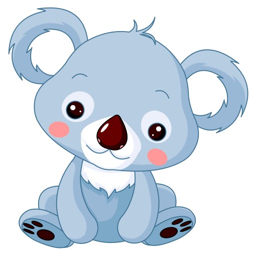 NÁLEPKA NA OKNO NÁBYTOK ZRKADLO MEDVEĎ KOALA