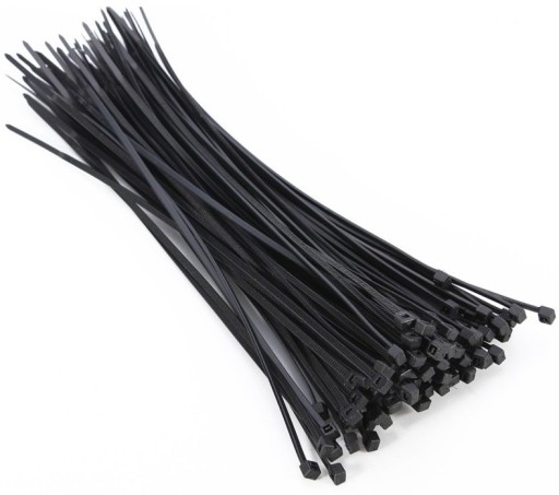 KABELOVÉ VIAZAČKY 4,8X430MM NYLONOVÉ ČIERNA UV DREL VIAZAČKY 100ks