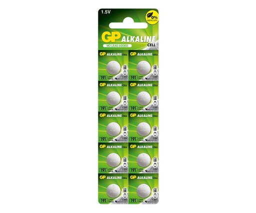 10x Alkalická 1,5V AG8 LR55 batéria do hodiniek 24mAh