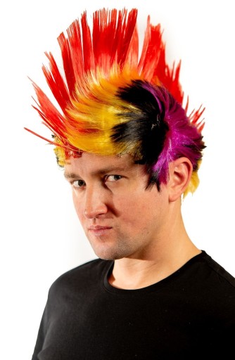 IROKEZ Parochňa Party PUNK Hair Rooster SILVESTR