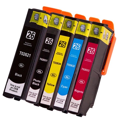1x pre Epson T2621 T2631-4 XP510 XP600 XP605 XP610