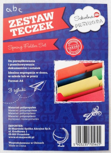 sada zakladačov A4 3 ks 5625
