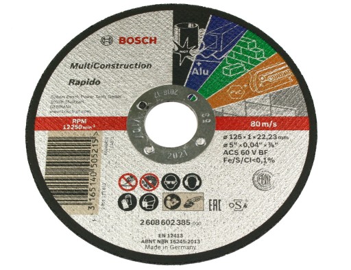 BOSCH - jeden DISK NA VŠETKO 125/1,0mm