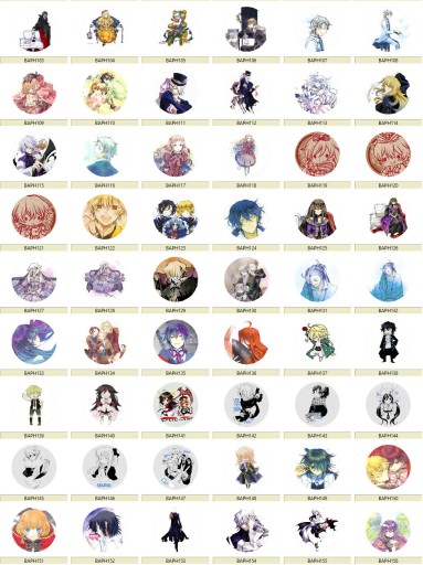 Manga Anime Pandora Hearts Pins MNOHÉ DIZAJNY