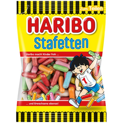 Haribo Stafetten Licorice Gummies z Nemecka