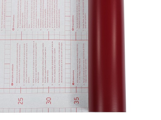 Samolepiaca nábytková dyha fólia na skrine, komody, MATNÁ bordová 45 cm