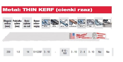 MILWAUKEE RECIMEROVACÍ PÍLOVÝ LIST 23cm 14T/Inch