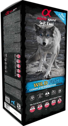 Alpha Spirit WILD FISH podnos na krmivo polomäkký 200g