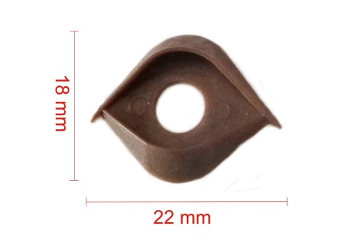 VIEČKA PRE BEZPEČNÉ OČI 12mm HNEDÉ