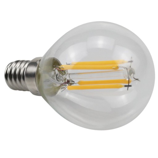 E14 LED FILAMENT G45 žiarovka 4W EDISON HEAT guľa