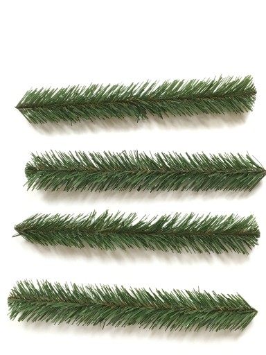 UMELÝ KONÁR rovný ZELENÝ dekorácia 10ks x35cm