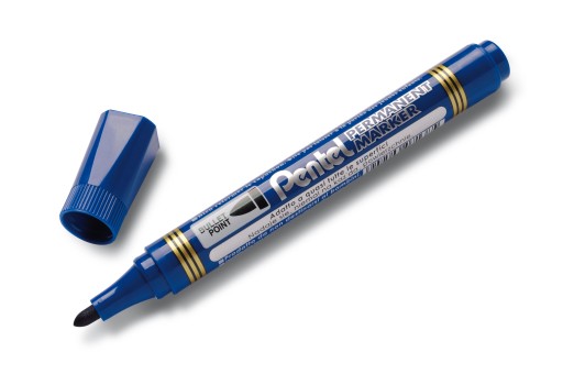 modrá PERMANENTNÝ ZNAČOVAČ okrúhly Pentel N850 univerzálny fix