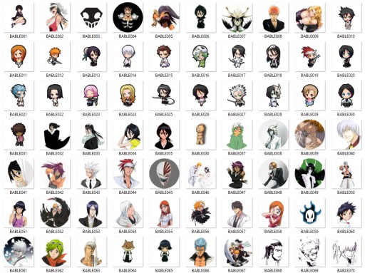 Manga Anime Bleach špendlíky MNOHÉ DIZAJNY