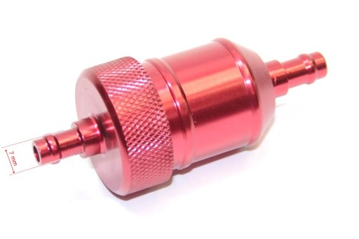 Odskrutkovateľný palivový filter Red Pro Biker