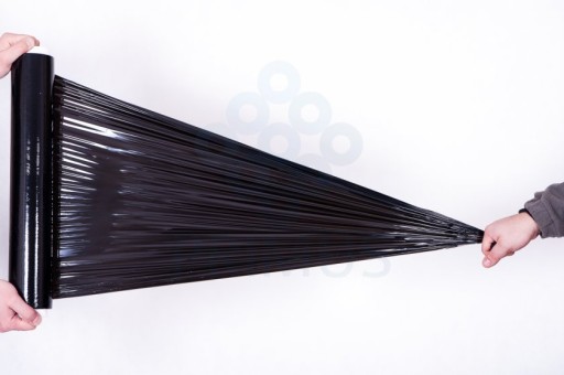 ČIERNA STRETCH FÓLIA 1,5kg, NAJLEPŠIA KVALITA