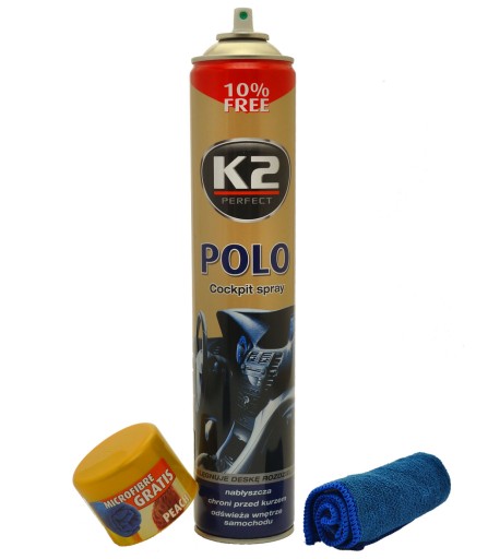 K2 Polo Cockpit PEACH 750ML PLAK do kokpitu
