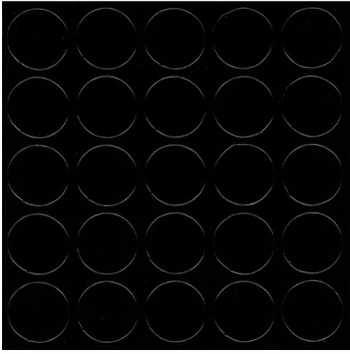 Zátka SAMOLEPIACA 14mm LESK ČIERNA 326