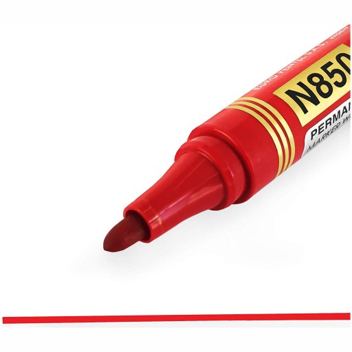 Permanentný popisovač PENTEL N850, okrúhly červený