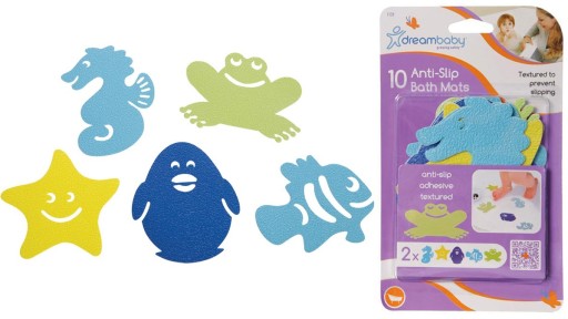 Protišmykové podložky do vane DreamBaby x10