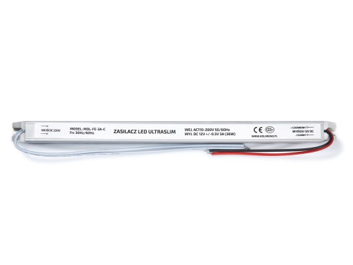 NAPÁJANIE 12V 36W 3A IP20 ULTRA SLIM PRE LED PÁSY