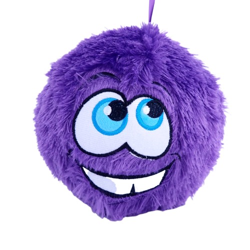 FIALOVÁ chlpatá GUĽA FUZZY 20 cm C5964