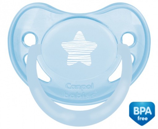 Canpol baby anatomický silikónový cumlík 6 m + modrý 22/420