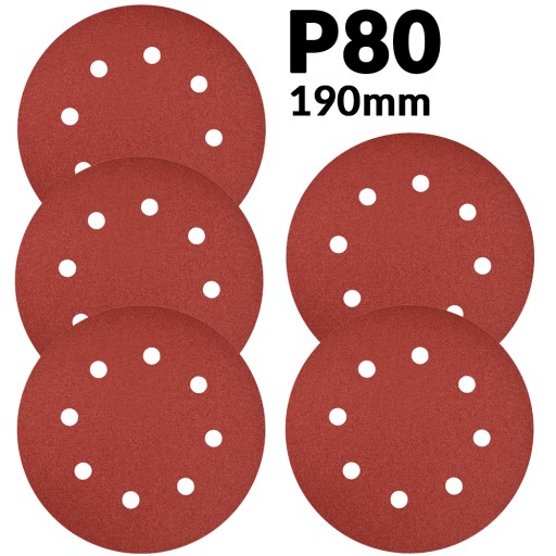 PAPIER BRÚSNY 190mm P80 5 ks MP-0020 0015 0017