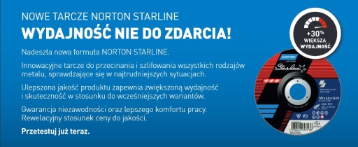 Norton Starline rezací kotúč na kov 125x1,0 mm