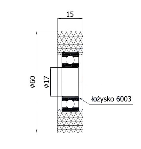 VALCE VALCE fi 60mm TLAKOVÉ VALCE šírka 15mm