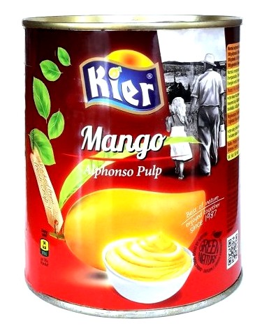 Mango Pulpa Alphonso 95% Mango Kier 850g Kesar