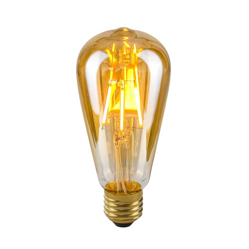 E27 2W ST64 FILAMENT AMBER LED žiarovka