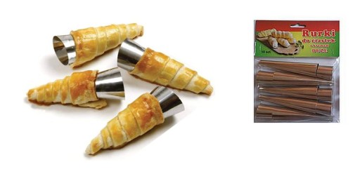 FORMY NA TRUBIČKY NA KRÉMOVÉ TRUBKY, STREDNÉ, 10 KS