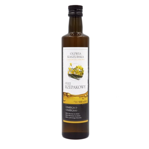 Repkový olej za studena 500 ml Oliwia Kaszubska