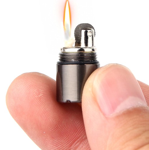 Mini zapaľovač EDC kľúčenka na prežitie kempingového ohňa