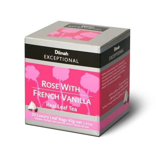 Dilmah EXCEPTIONAL Rose, Vanilka 20 vrecúšok