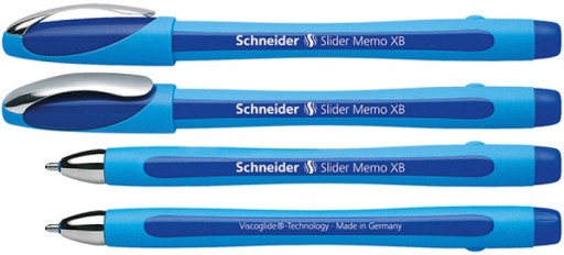 Guľôčkové pero SCHNEIDER Slider Memo XB, modré