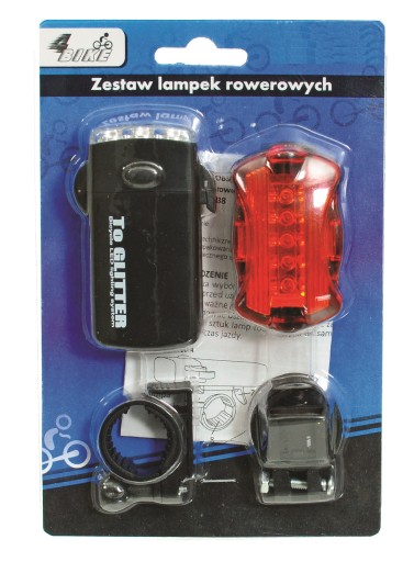 Sada bicyklových svetiel predné + zadné BICYKLOSVETLO