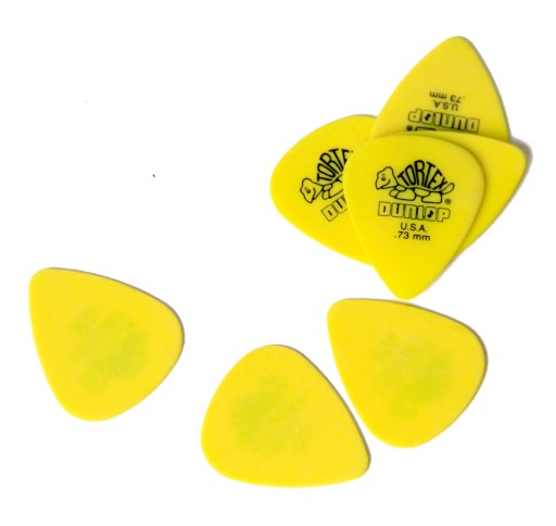 Dunlop Tortex Guitar Pick 0,73 ŽLTÉ Odolné Pohodlné