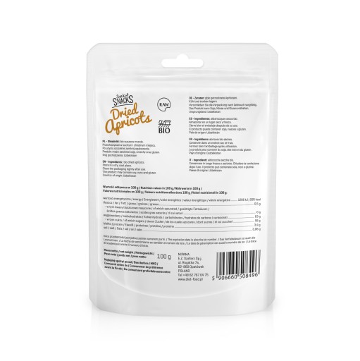 Diet-Food BIO sušené marhule 100G