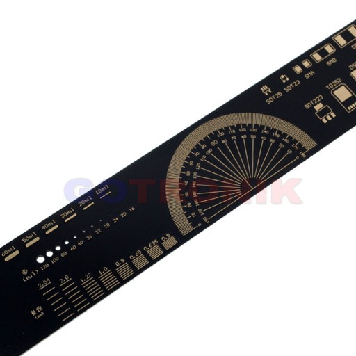 Pravítko 20 cm PCB čierne