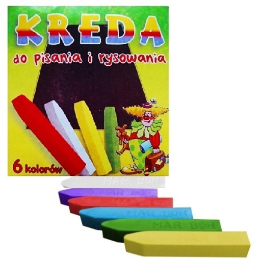 Farebná školská krieda 6l b3 Mar-bor 0006K