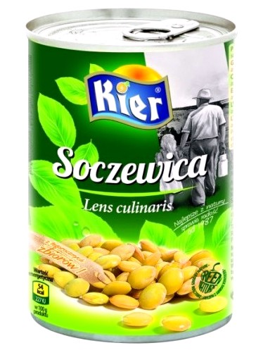 Konzervovaná šošovica v marináde 400g Kier