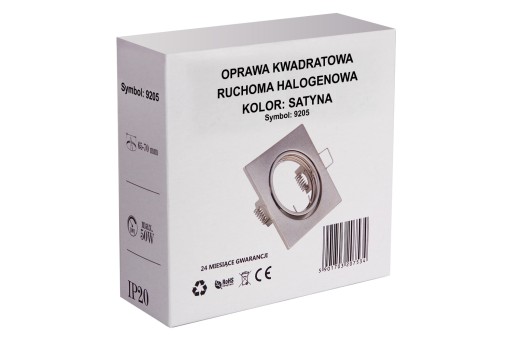 Halogénové svietidlo SQUARE MOVABLE LED GU10 SATIN