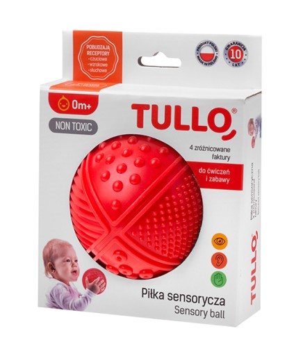 Hryzátko SENSORY ball 4 textúr HAND DEVELOPMENT