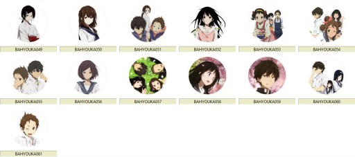 Manga Anime Hyouka Pins VEĽKÝ VÝBER