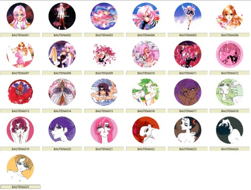 Špendlíky Shoujo Kakumei Utena Revolutionary Girl