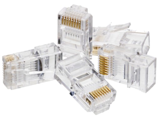 RJ45 zástrčky 8P8C UTP 5e drôt / prameň 50 ks