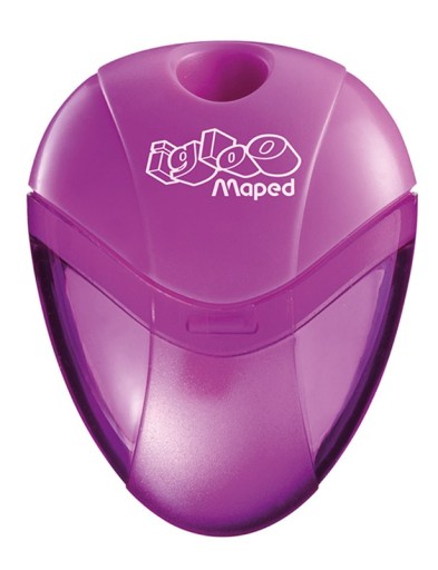 MAPED IGLOO Single Purple Sharpener