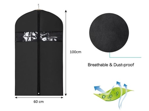 ODEVNÝ POTAH odev oblek sako košeľa 60X100 CM 2x OKNO!